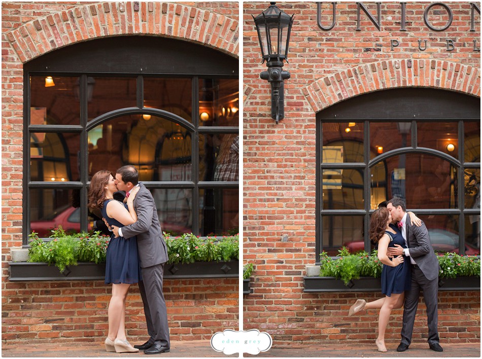 Engagement photos in Old Town Alexandria.