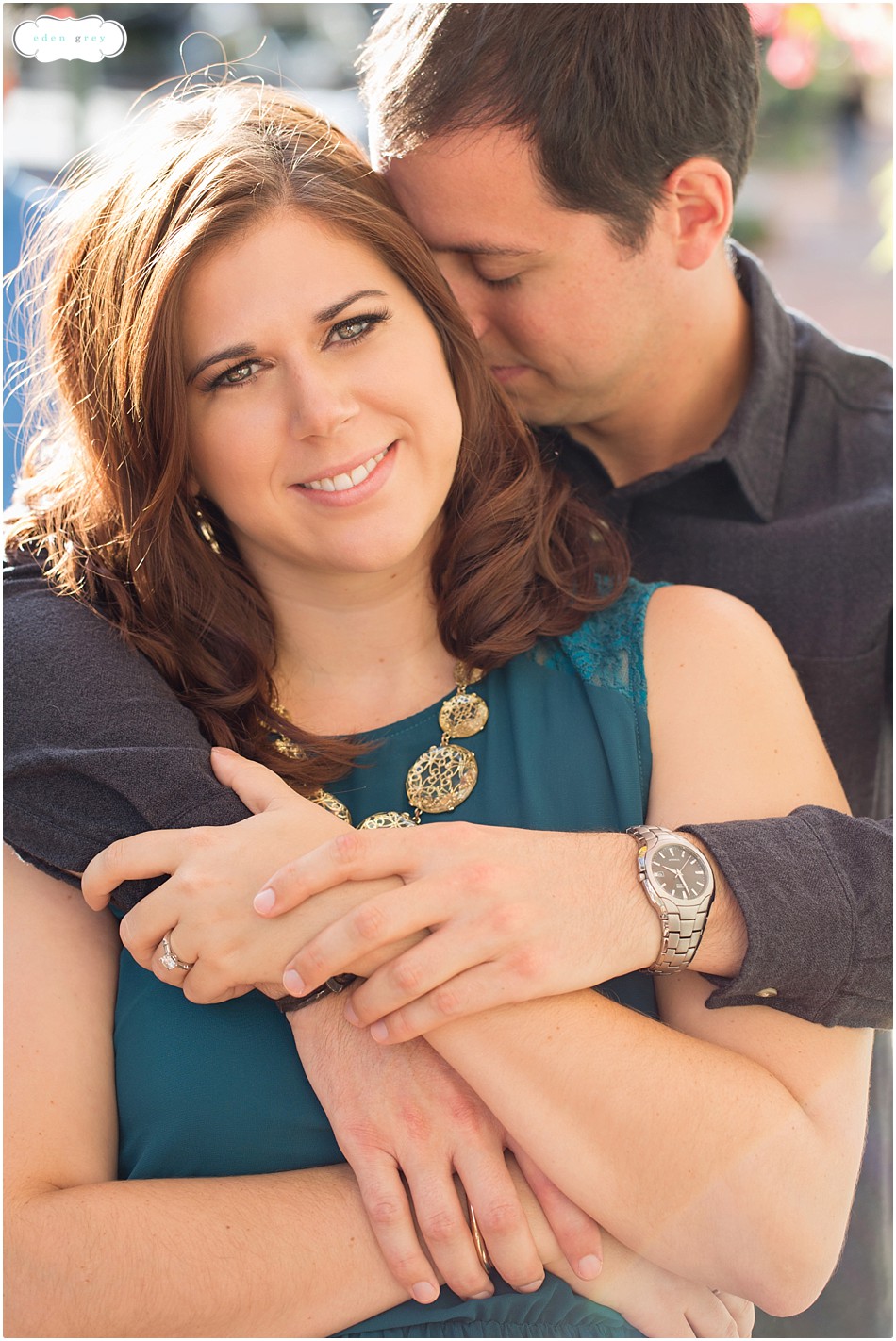 Engagement photographer session in Georgetown near the college