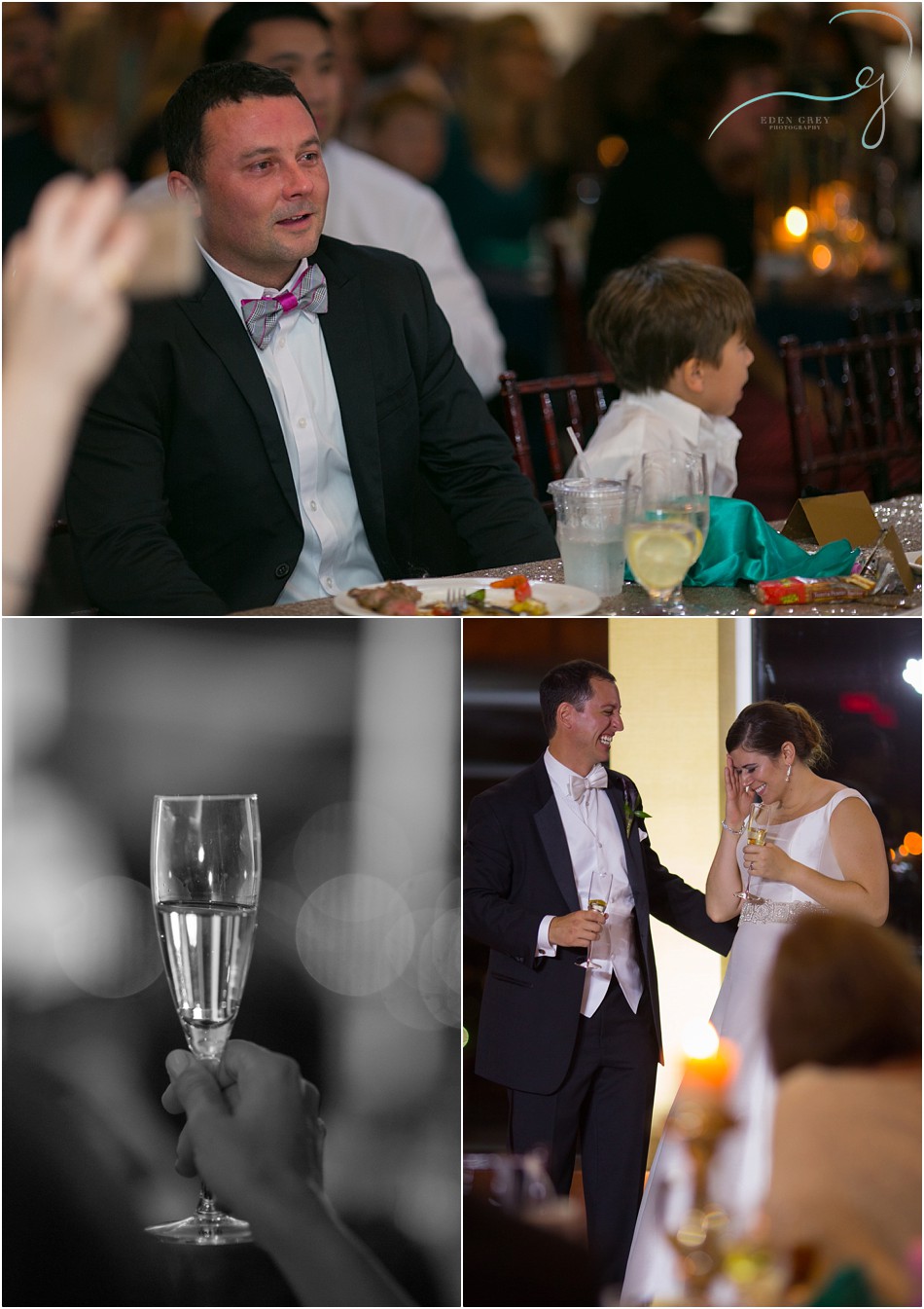 Emotional moments at a wedding