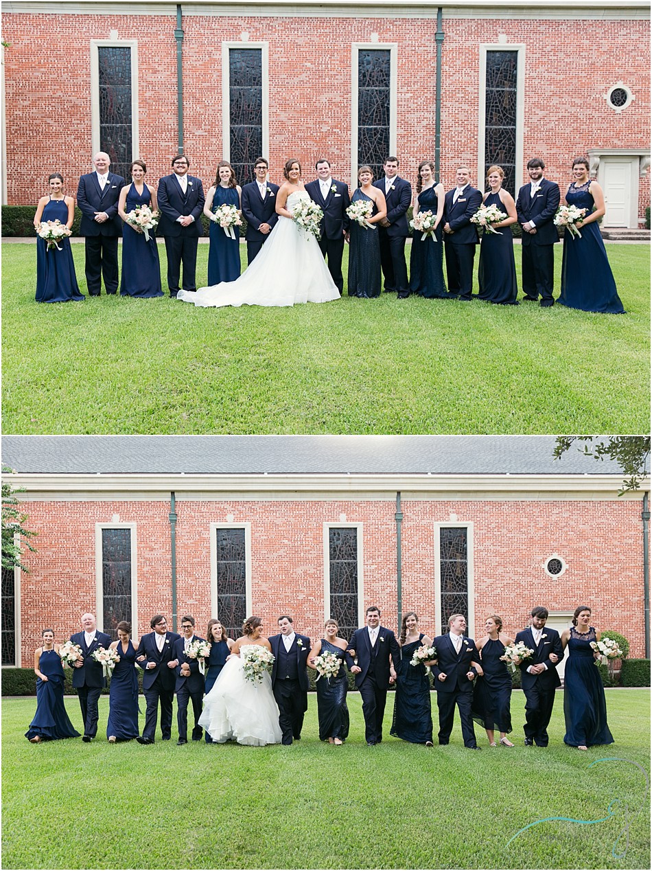 Fun and casual wedding party pictures