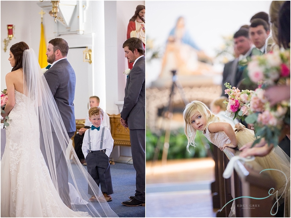 Adorable flower girls and ring bearers