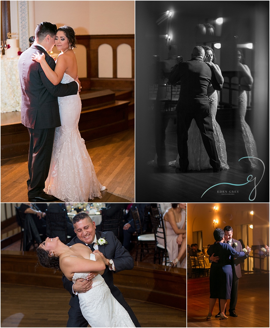 First dances with the bride, groom and parents
