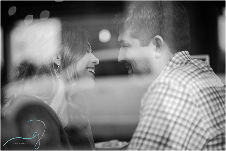 Coffee house engagement session