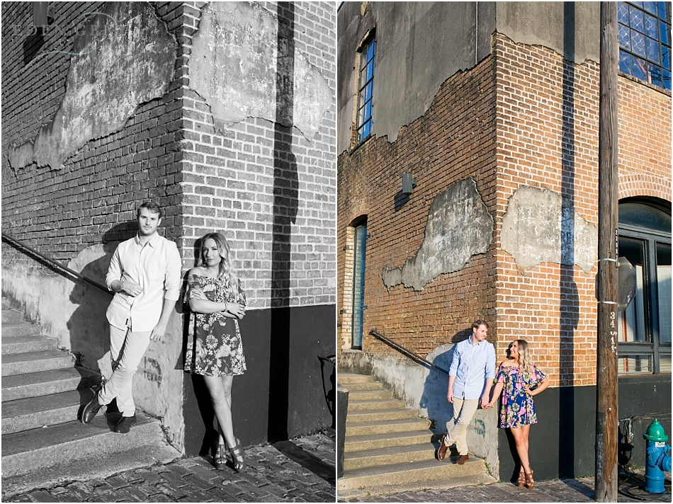 Warehouse district engagement pictures