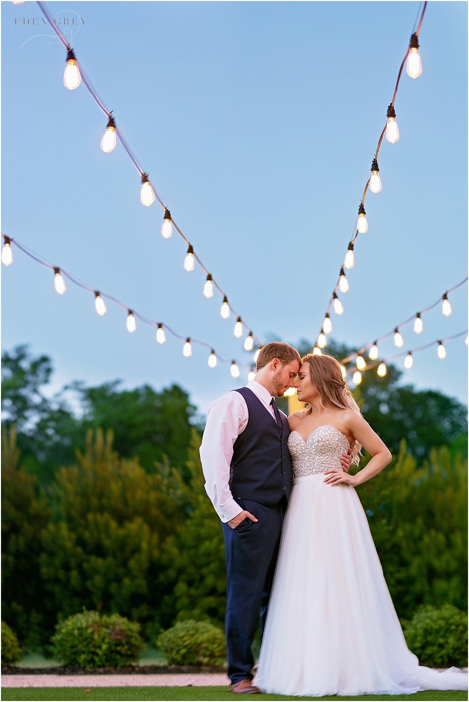 Blue Hour Wedding Pictures in Houston