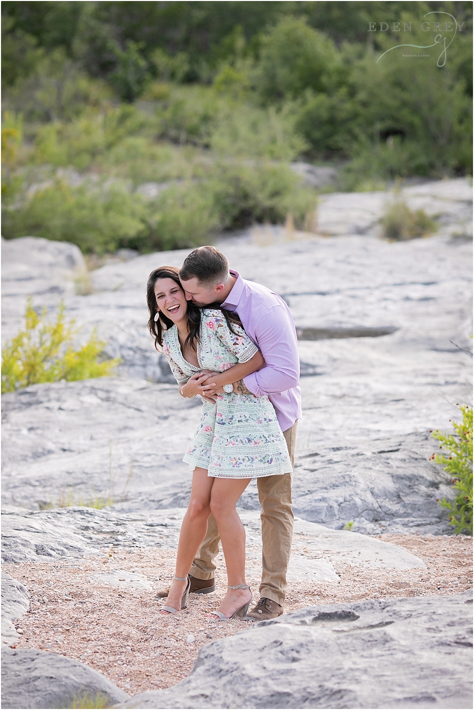 Candid Engagement Pictures in Texas