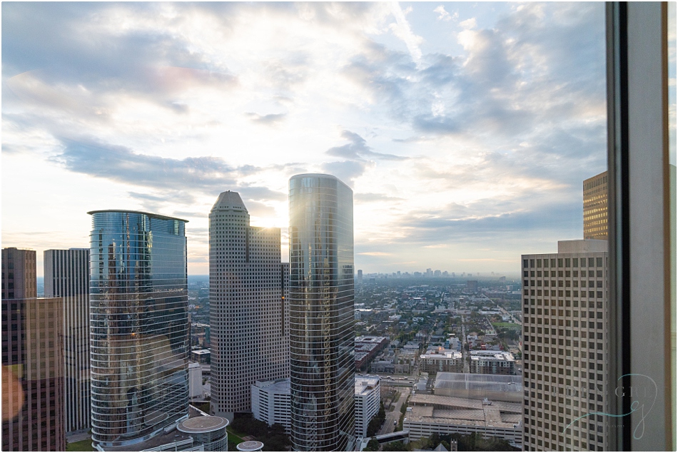 35th floor Petroleum Club, Houston Sunset
