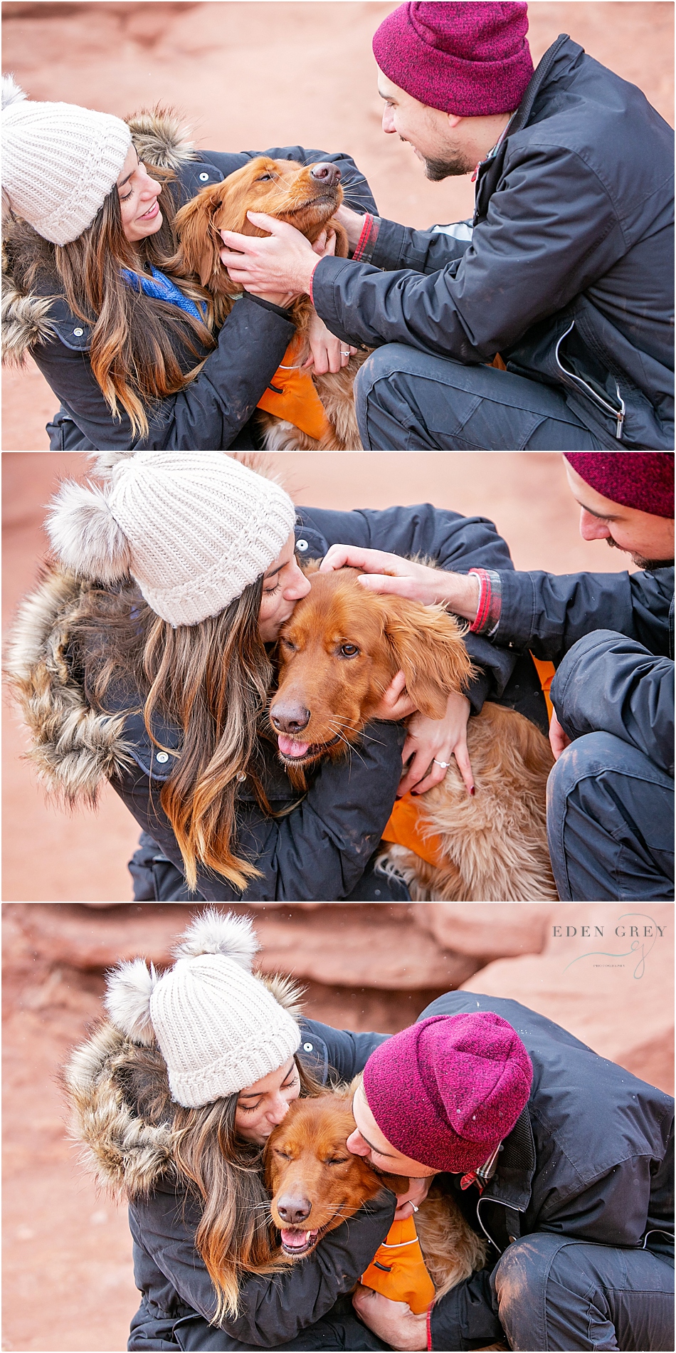 Engagement Pictures with dogs