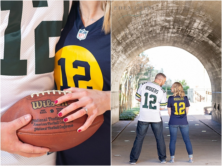 Green Bay Packers Engagement Session, Wisconsin