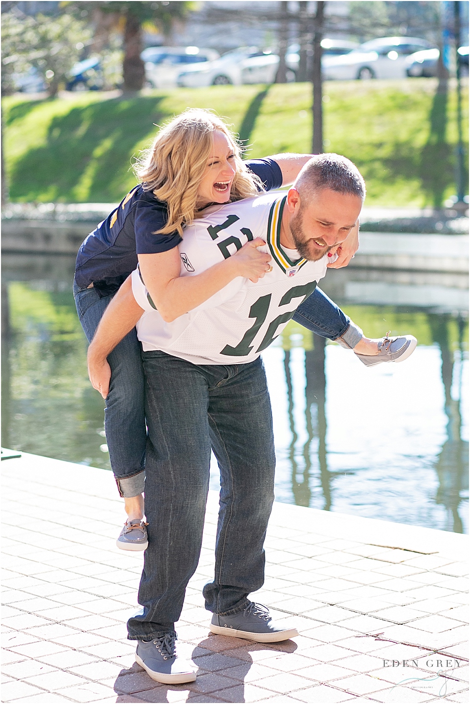 Packers fan engagement pictures