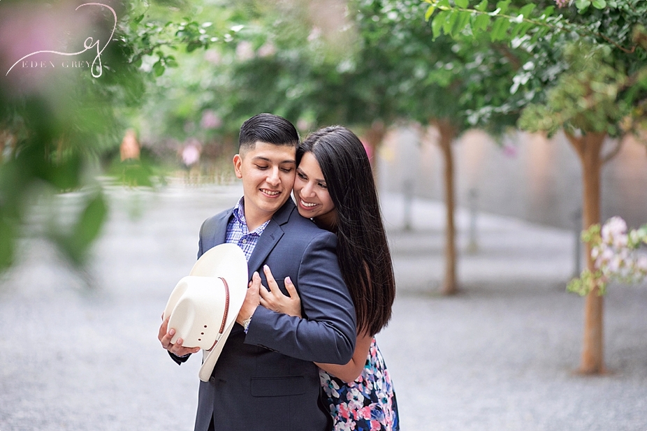 Romantic engagement pictures in Houston